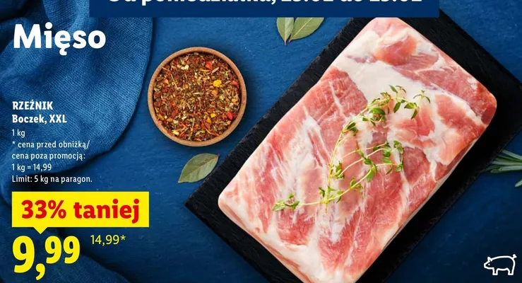 Boczek XXL promocja w Lidl