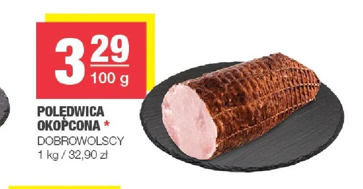 Polędwica okopcona Dobrowolscy promocja w SPAR