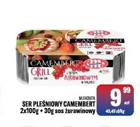 Ser pleśniowy Camembert Grill Mlekovita promocja w Tomi Markt