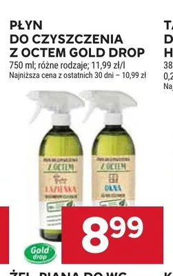 Płyn do czyszczenia z octem Gold Drop Okna promocja w Stokrotka