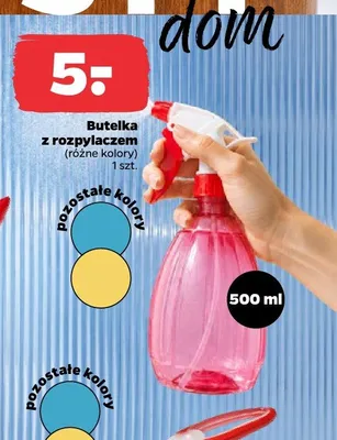 Butelka z rozpylaczem promocja w Netto