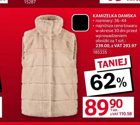Kamizelka damska promocja w Selgros