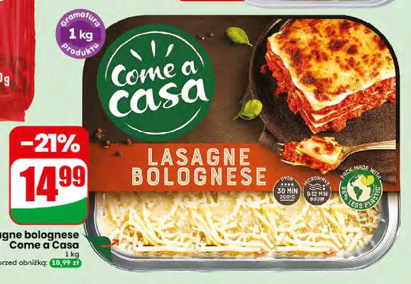 Lasagne bolognese Come a Casa promocja w Dino
