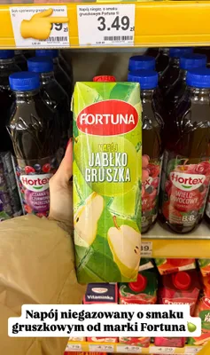 Napój niegazowany jabłko gruszka promocja w Dino