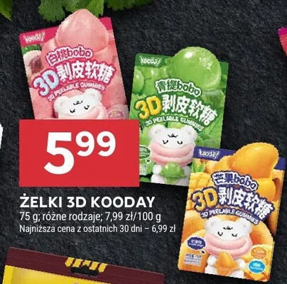 Żelki 3D Kooday promocja w Stokrotka
