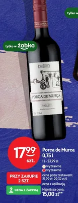 Wino Porca de Murca wytrawne czerwone promocja w Żabka
