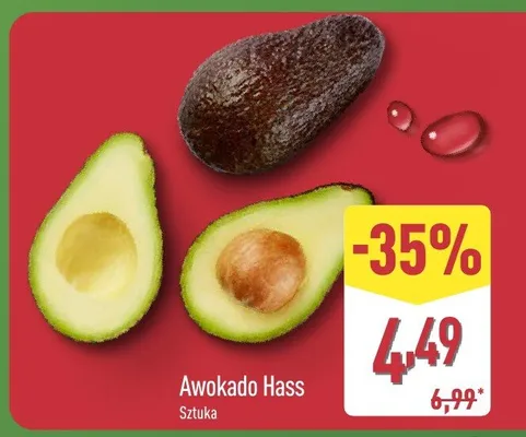 Awokado Hass 1 szt. promocja w Aldi