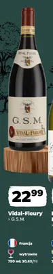 Wino czerwone Vidal-Fleury G.S.M. promocja w Netto