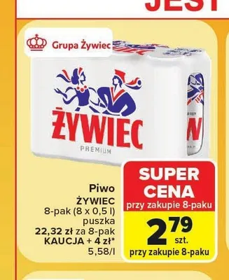 Piwo Żywiec 8-pak promocja w Carrefour Market