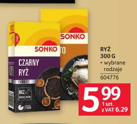 Ryż Sonko promocja w Selgros