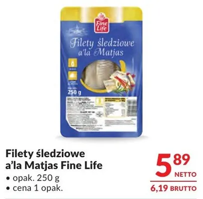 Filety śledziowe a'la Matjas Fine Life promocja w Makro