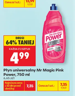Płyn uniwersalny Mr Magic Pink Power promocja w Biedronka