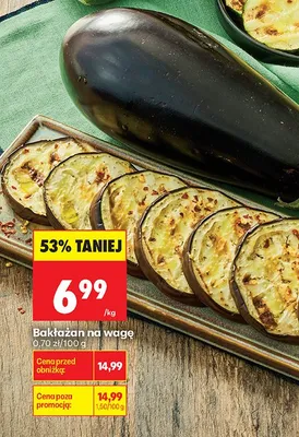 Bakłażan na wagę promocja w Biedronka
