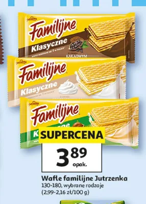 Wafle Familijne Jutrzenka promocja w Auchan