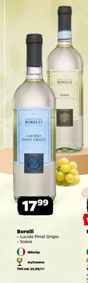 Wino białe Borelli Soave promocja w Netto