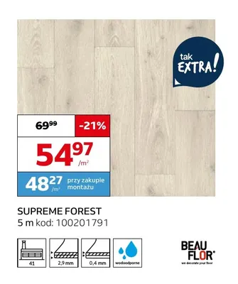 Wykładzina elastyczna Supreme Forest Beau Flor promocja w Komfort