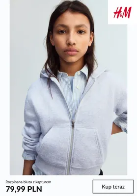 Rozpinana bluza z kapturem H & M promocja w H&M