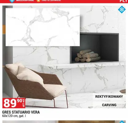 Gres Statuario Vera 60x120 cm promocja w Merkury Market