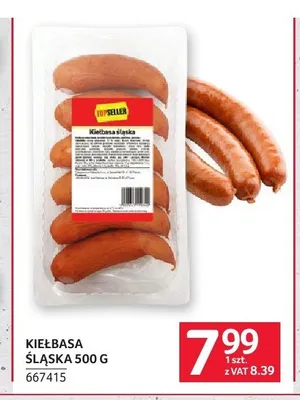 Kiełbasa śląska Topseller promocja w Selgros