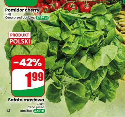 Sałata masłowa polska promocja w Dino