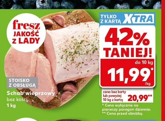 Schab wieprzowy bez kości promocja w Kaufland