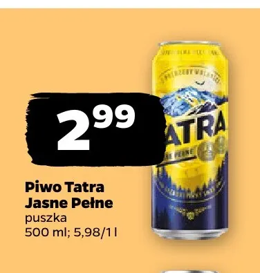 Piwo Tatra promocja w Netto