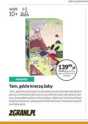 Gra karciana Tam, gdzie kraczą żaby promocja w Empik