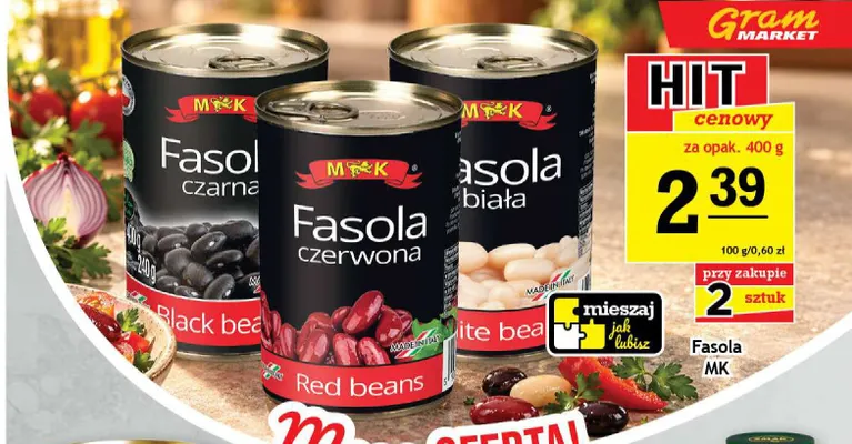 Fasola czerwona MK promocja w Gram Market