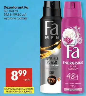 Dezodorant wybrane rodzaje promocja w Delikatesy Centrum