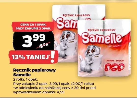 Ręcznik papierowy promocja w Netto