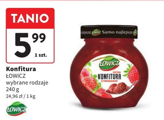 Konfitura wybrane rodzaje promocja w Intermarche