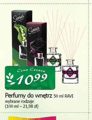 Perfumy do wnętrz Ravi promocja w CEZAR Delikatesy