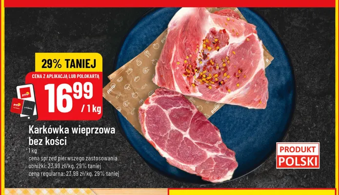 Karkówka wieprzowa bez kości promocja w POLOmarket