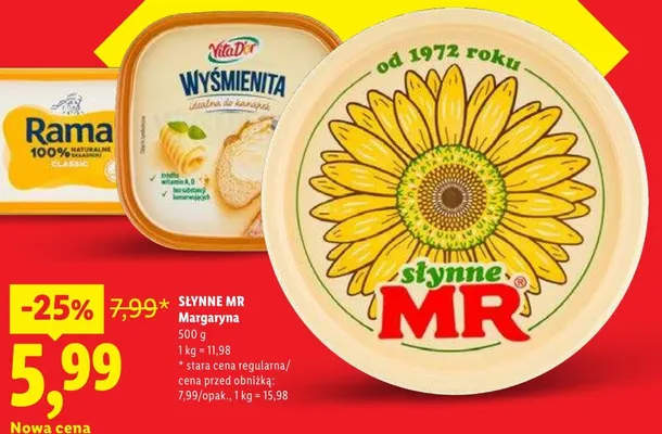 Margaryna Słynne MR promocja w Lidl