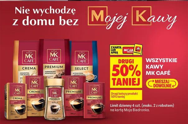 Kawa mielona MK Café Premium promocja w Biedronka
