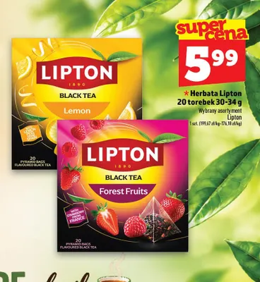 Herbata Lipton Forest Fruits promocja w TOPAZ