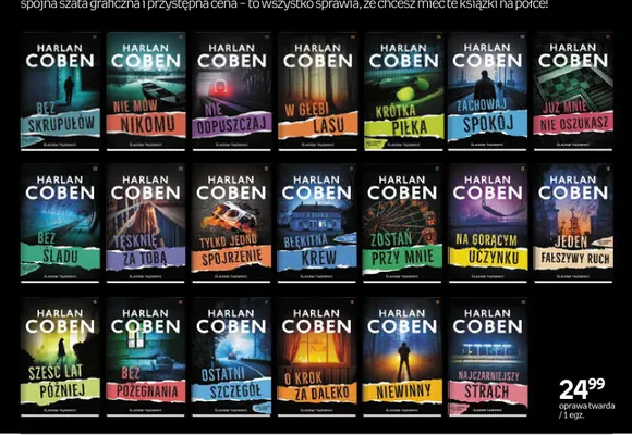 Książka Najczarniejszy strach Harlan Coben Kolekcja Śladem Tajemnic oprawa twarda promocja w Empik