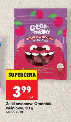 Żelki owocowe Głodniaki wiśniowe promocja w Biedronka