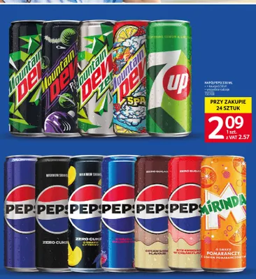 Napój gazowany Pepsi Zero Sugar Cream Soda Flavour promocja w Selgros