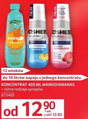 Koncentrat 405 ml Mango/Ananas różne rodzaje syropów promocja w Selgros