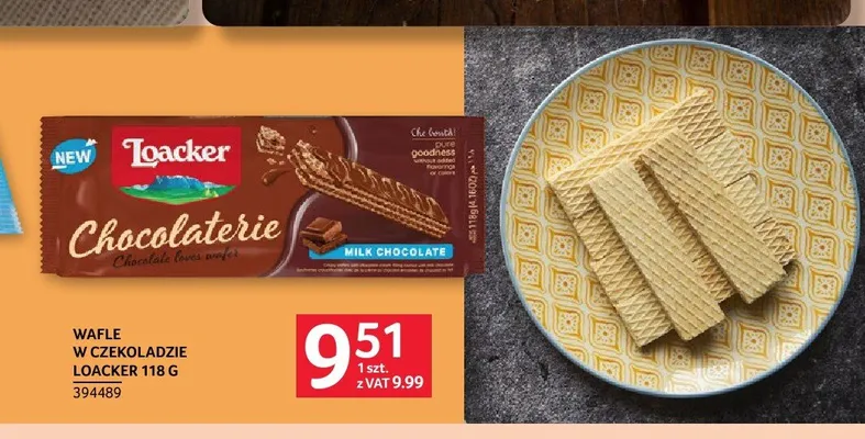 Wafle w czekoladzie Loacker 118g promocja w Selgros