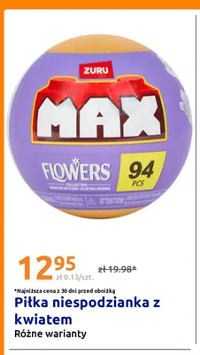 Piłka niespodzianka z kwiatem Zuru Max Flowers promocja w Action