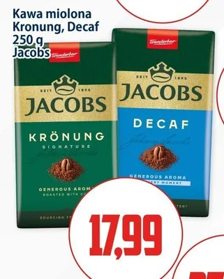 Kawa mielona Jacobs Decaf promocja w Kupiec