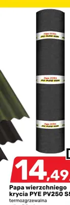 Papa wierzchniego krycia Pye PV250 S5 termozgrzewalna promocja w Bricomarche