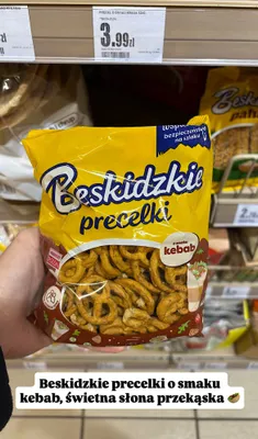 Precelki o smaku kebaba promocja w Intermarche
