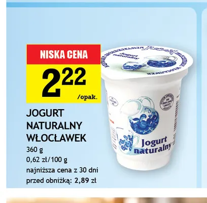 Jogurt naturalny Włocławek promocja w Gram Market