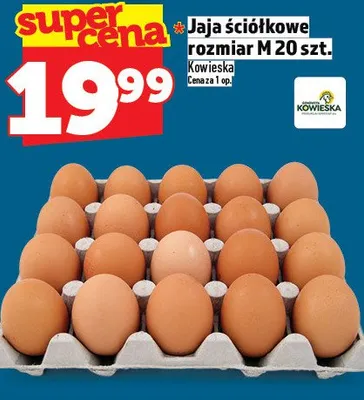 Jaja ściółkowe rozmiar M Kowieska promocja w TOPAZ