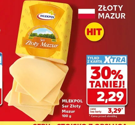 Ser Złoty Mazur Mlekpol promocja w Kaufland