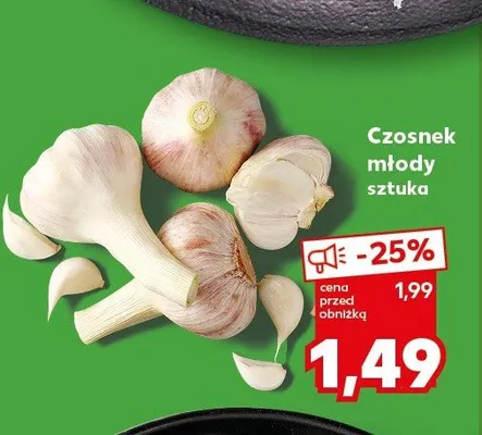 Czosnek młody sztuka promocja w Kaufland