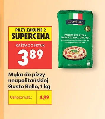 Mąka do pizzy neapolitańskiej Gusto Bello promocja w Biedronka